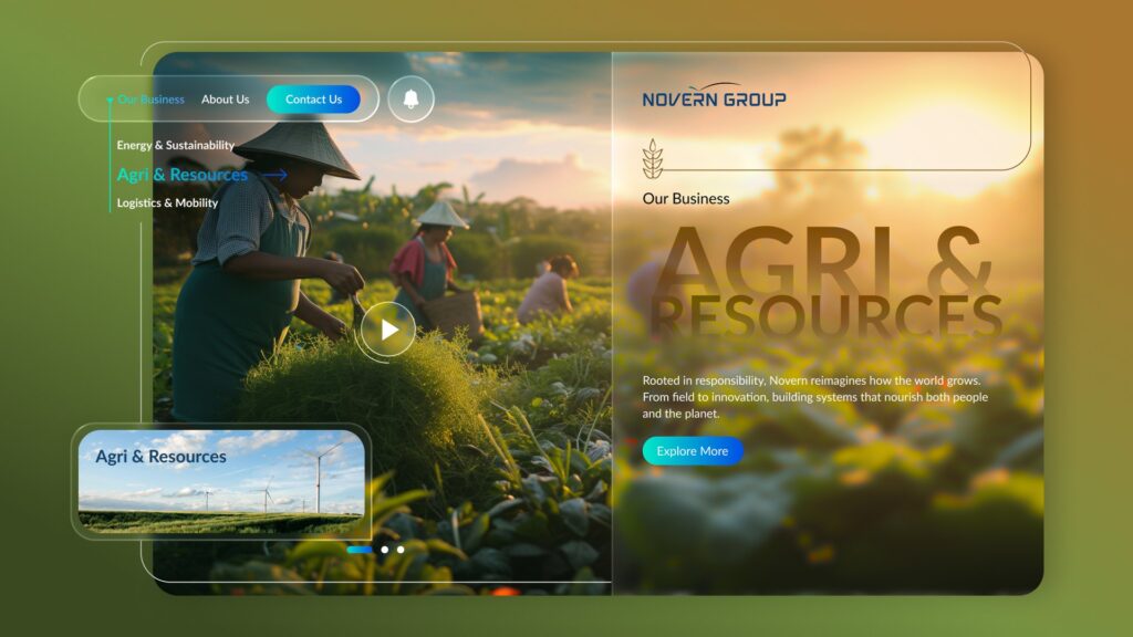Novern Group: a corporate brand identity built to scale, case study by Jextures (image 2 of 2)