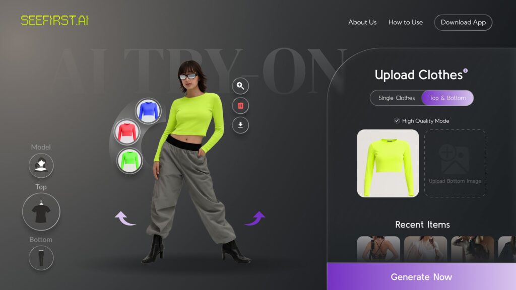 SEEFIRST.AI: UX design for a fashion-tech concept, case study by Jextures (image 2 of 2)